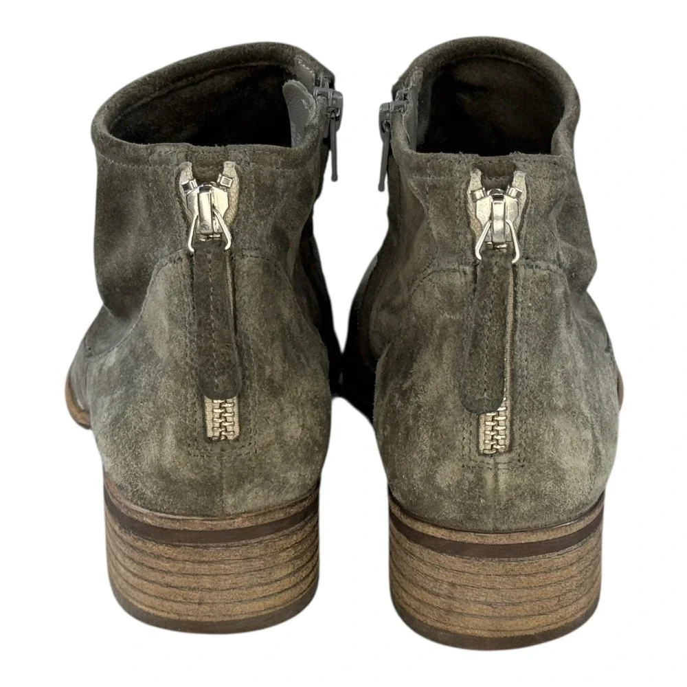 Paul Green Boots Womens UK 5 US 7.5 Logan Suede Leather‎ Ankle Zip Booties Shoes